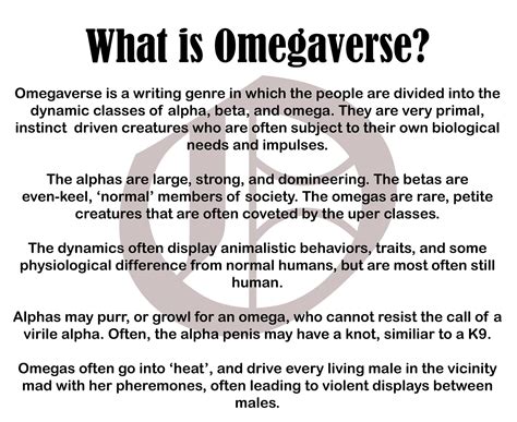 omega meaning omegaverse.